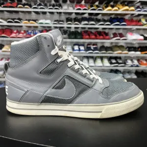 Nike Delta Force Men's Gray Leather High Top Athletic Sneakers Shoes Size 9