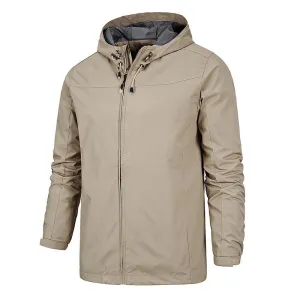 Outdoor jackets male thin spring single jacket waterproof