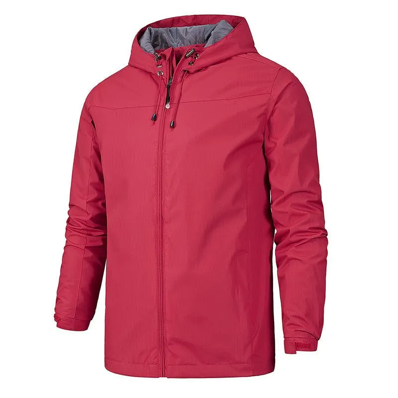 Outdoor jackets male thin spring single jacket waterproof