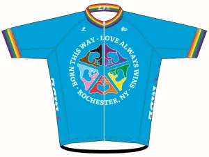 PRIDE "ROC Blue" Race Cut Cycling Jersey