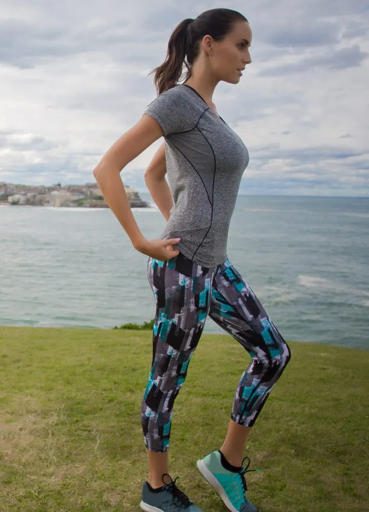 Printed F/L High Waisted leggings