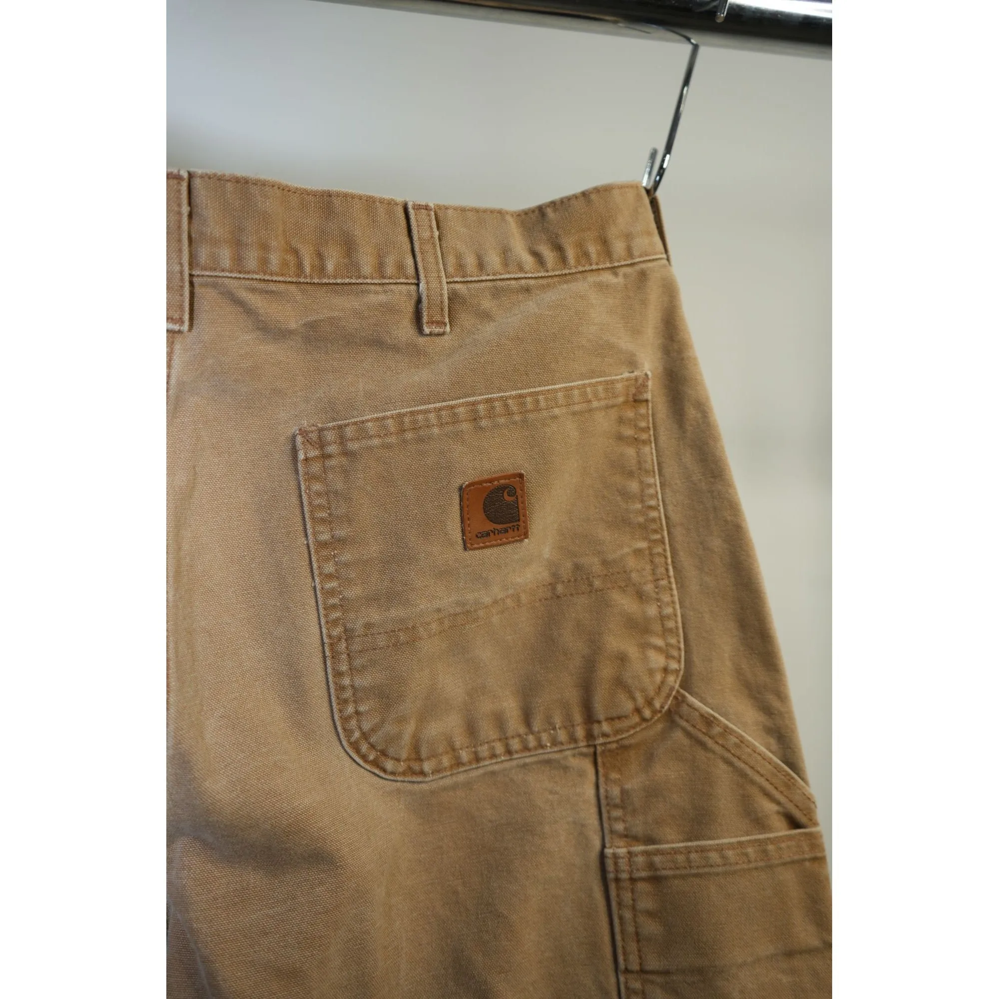 "Retail" Vintage Carhartt B11 BRN Original Dungaree Fit Carpenter Work Pants Brown W34