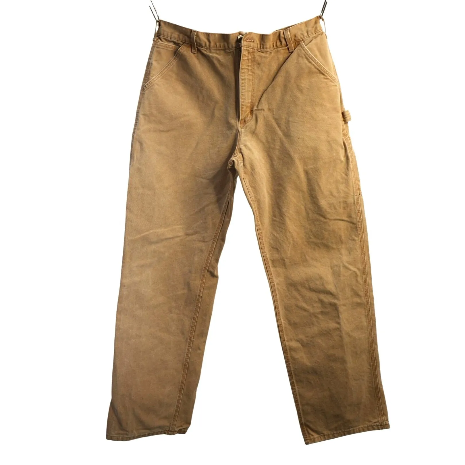 "Retail" Vintage Carhartt B11 BRN Original Dungaree Fit Carpenter Work Pants Brown W34
