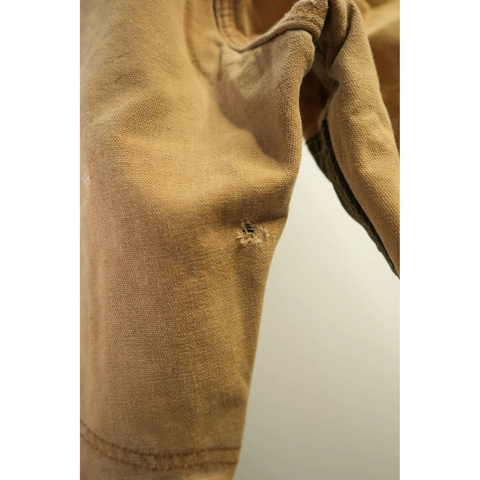"Retail" Vintage Carhartt Double Knee Duck Canvas Nylon Work Pants Brown W34 Men's