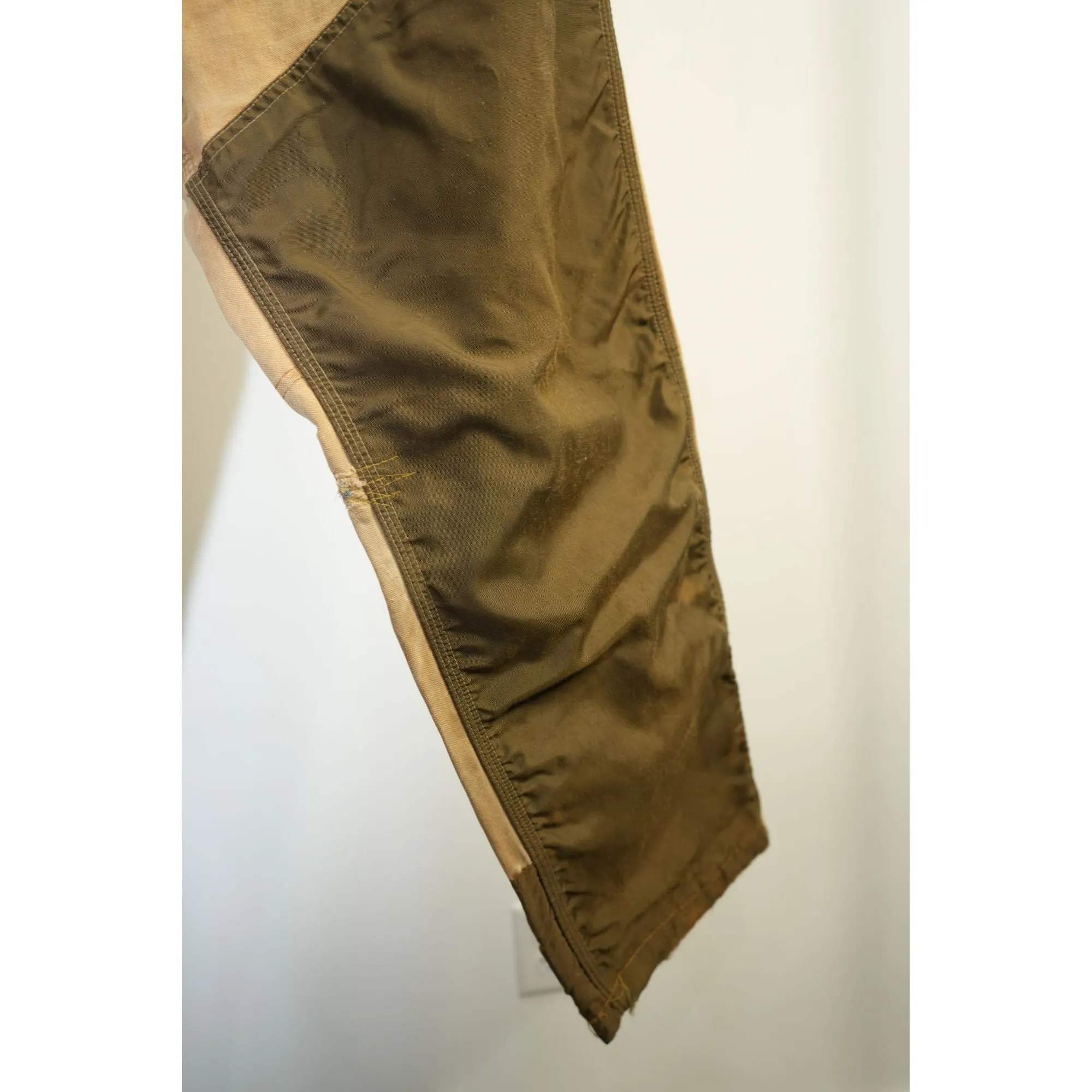 "Retail" Vintage Carhartt Double Knee Duck Canvas Nylon Work Pants Brown W34 Men's