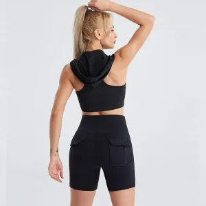 Ranger Fitness Shorts with Hooded Workout Top