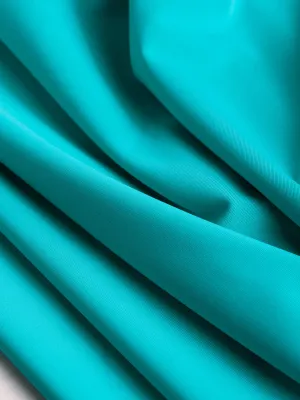 Recycled Nylon Spandex Swimwear Fabric - Aqua - Swatch