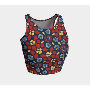 Red Oasis Athletic Crop Top