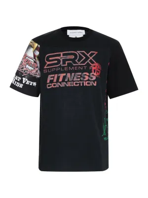 Regenerated Graphic T-Shirts Regular Fit T-Shirt (Black)