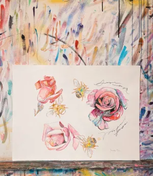 Roses & Bees Study