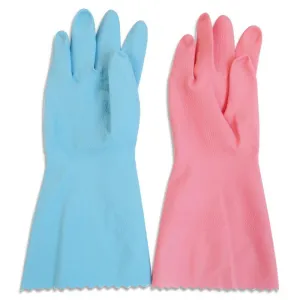 Rubber Gloves Set Fleece Lining L