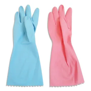 Rubber Gloves Set Fleece Lining M