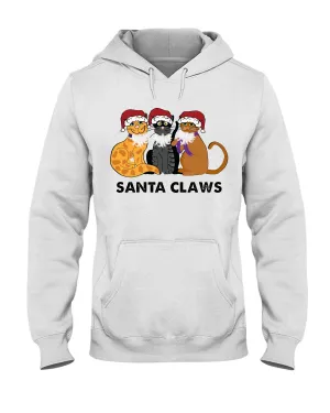Santa Claws Funny Gift Christmas Gift For Cat Lovers Hoodie