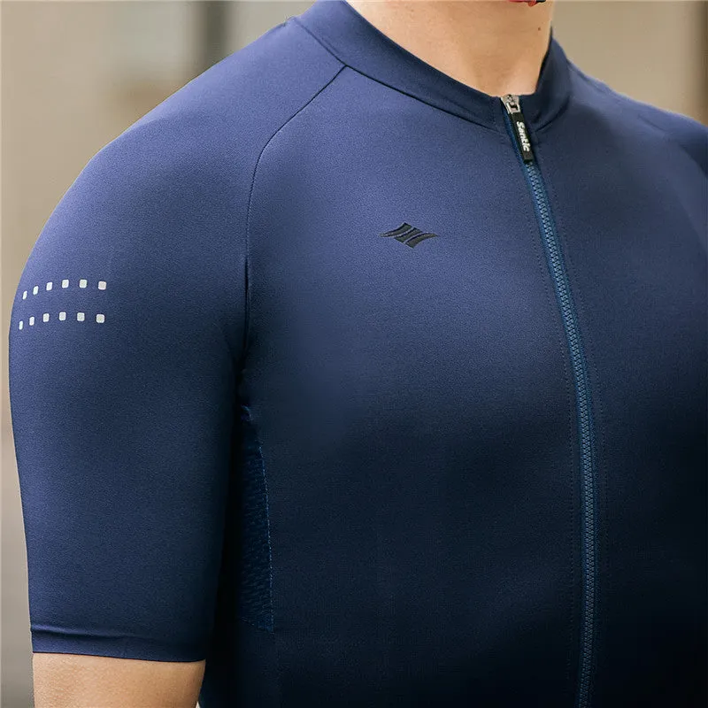 Santic Azuni Navy Men Cycling Jersey Short Sleeve