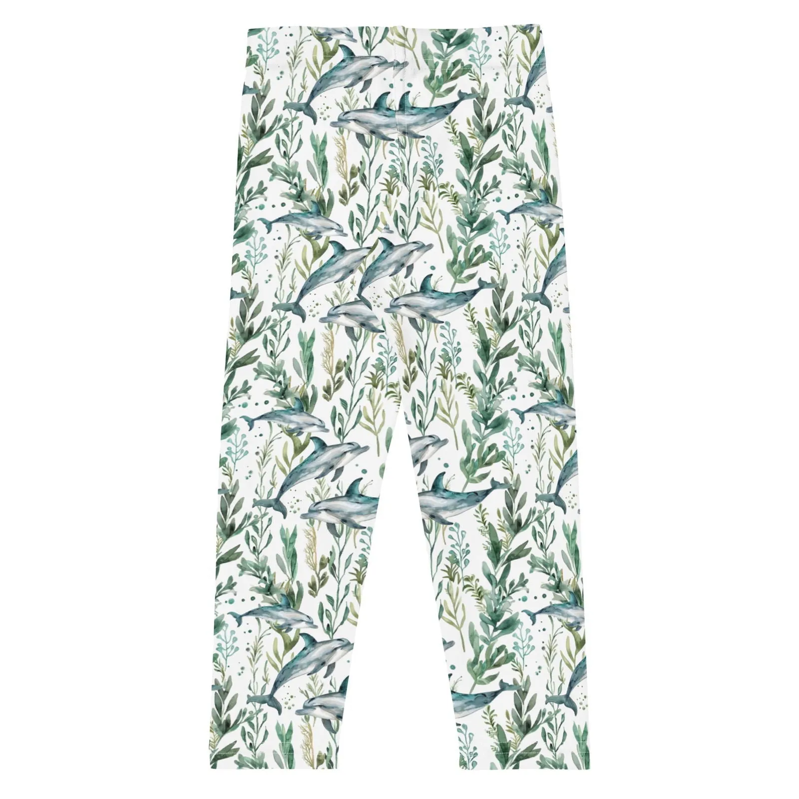 Seascape Dolphin  Kid's Swim Leggings