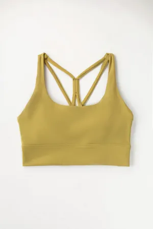 SoftLuxe Criss Cross Back Strap Sports Bra