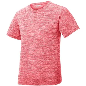 Sport-Tek Youth Deep Red Electric PosiCharge Electric Heather Tee
