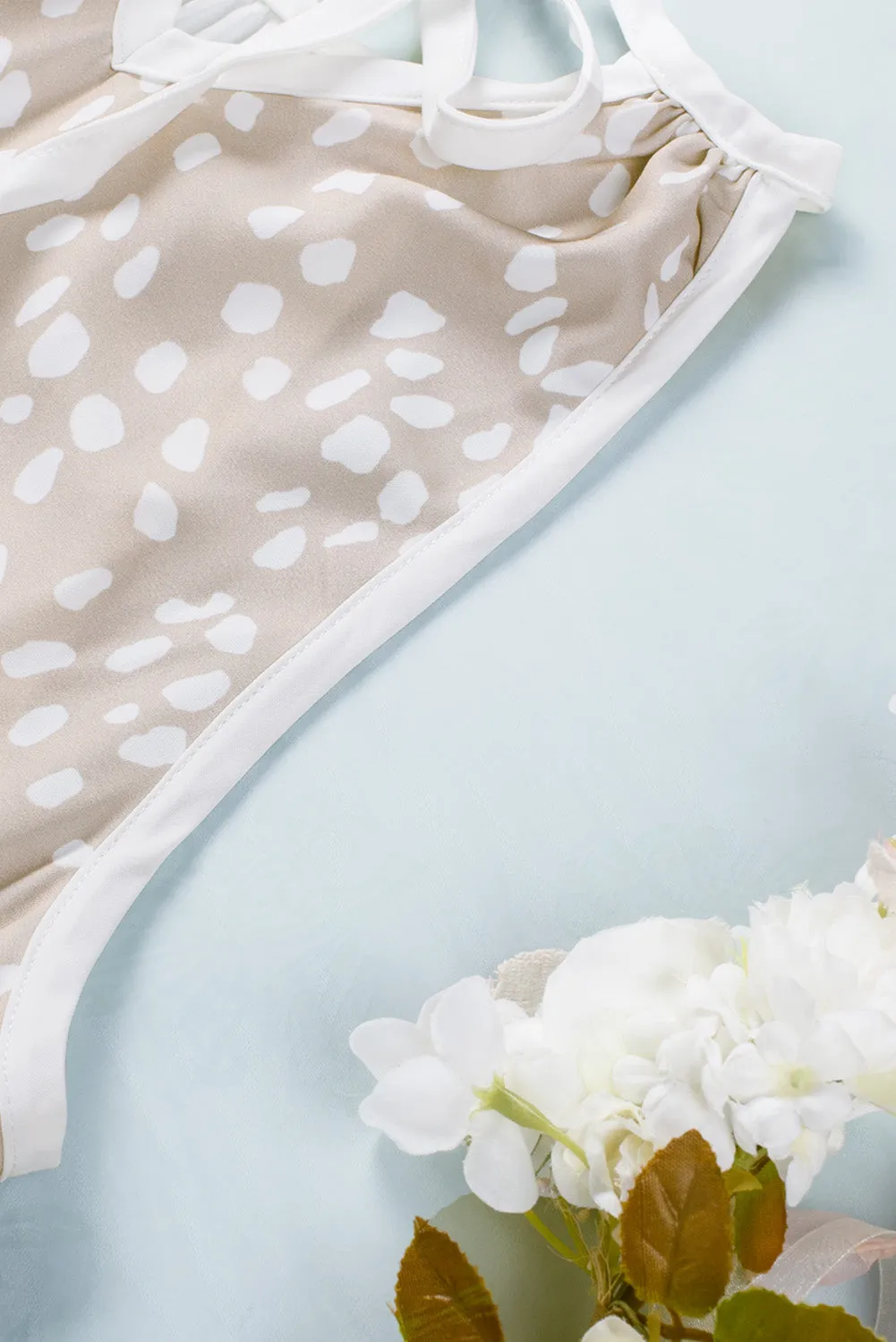 Spotted Splice Halter Tank