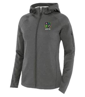 Ste. Cécile Ladies Hooded Yoga jacket with Embroidered Logo