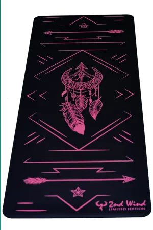 Sticky Yoga Mat- Pink Black BOHO