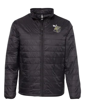 Sting Adult Puffer Jacket with Embroidered Logo