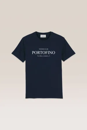 T-Shirt Portofino Tennis Club - Navy - Cotton Jersey