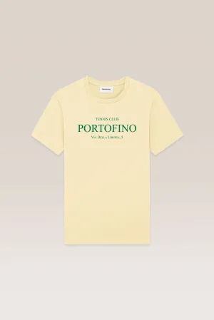 T-Shirt Portofino Tennis Club - Pale Yellow - Cotton Jersey