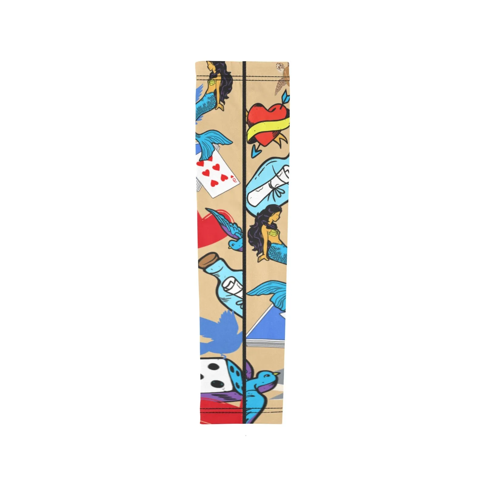 Tatt Art Brown Weather Protection Arm Sleeves (FWS)