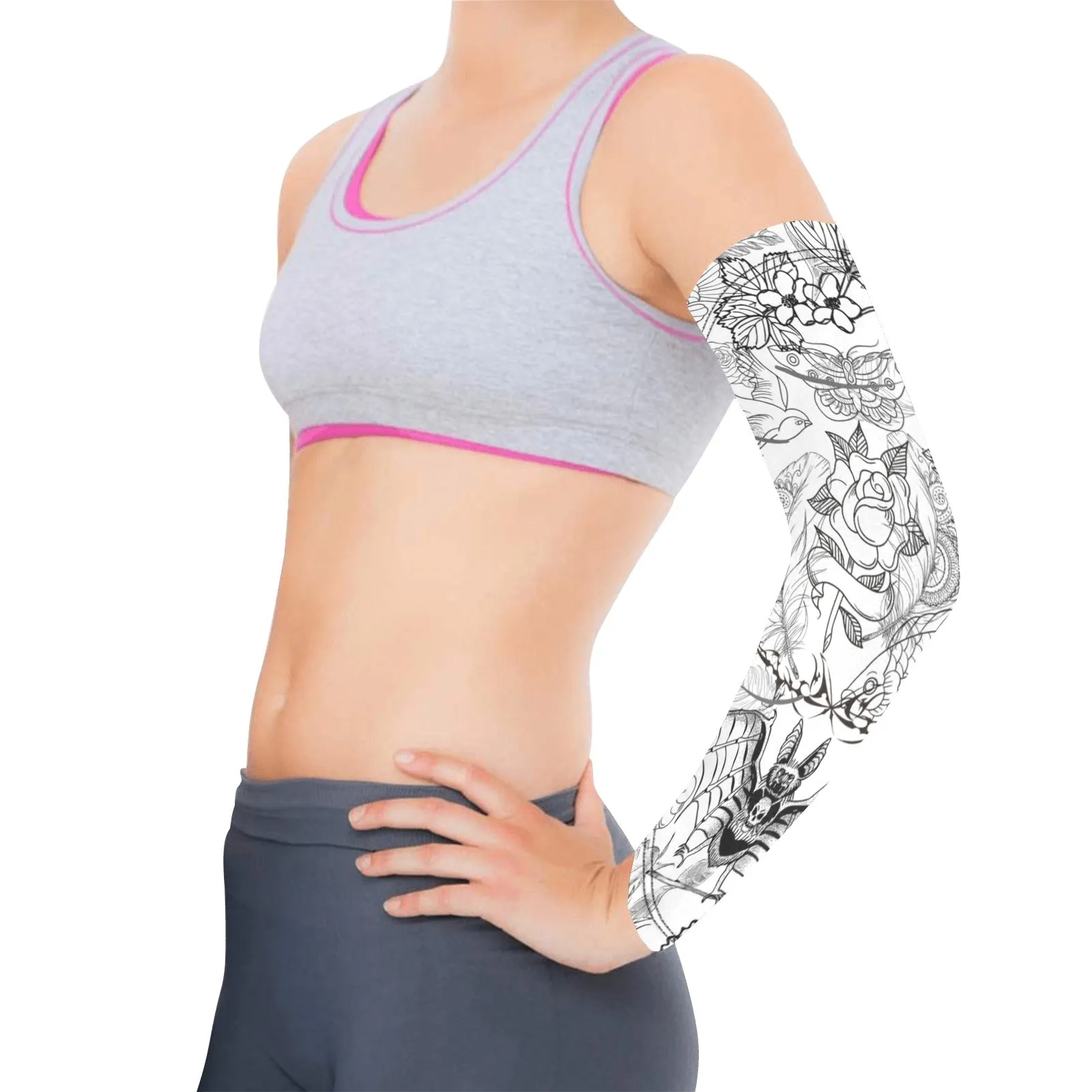 Tatt Art Graphic Weather Protection Arm Sleeves (FWS)