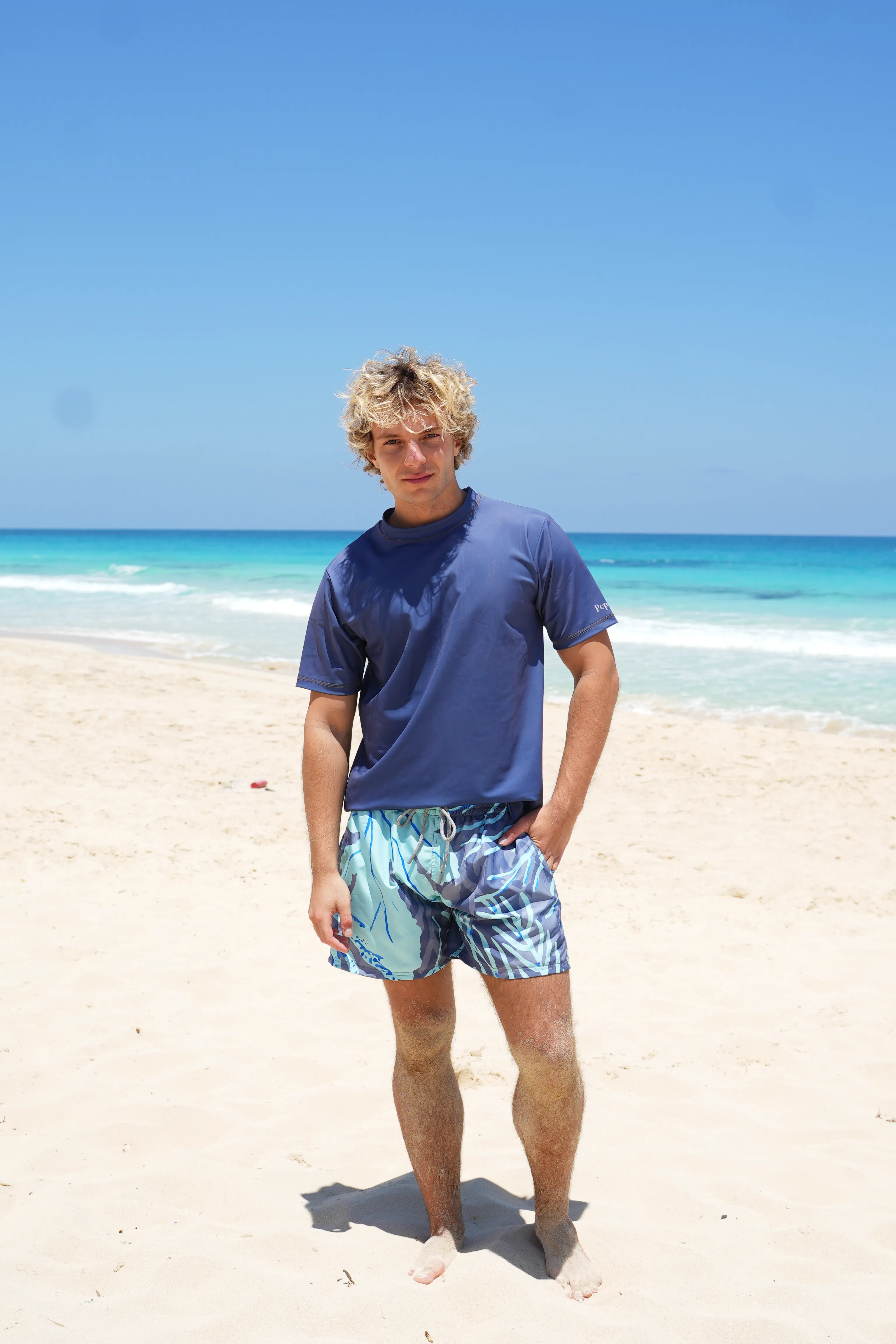 Teal Leaf Men's Trunks