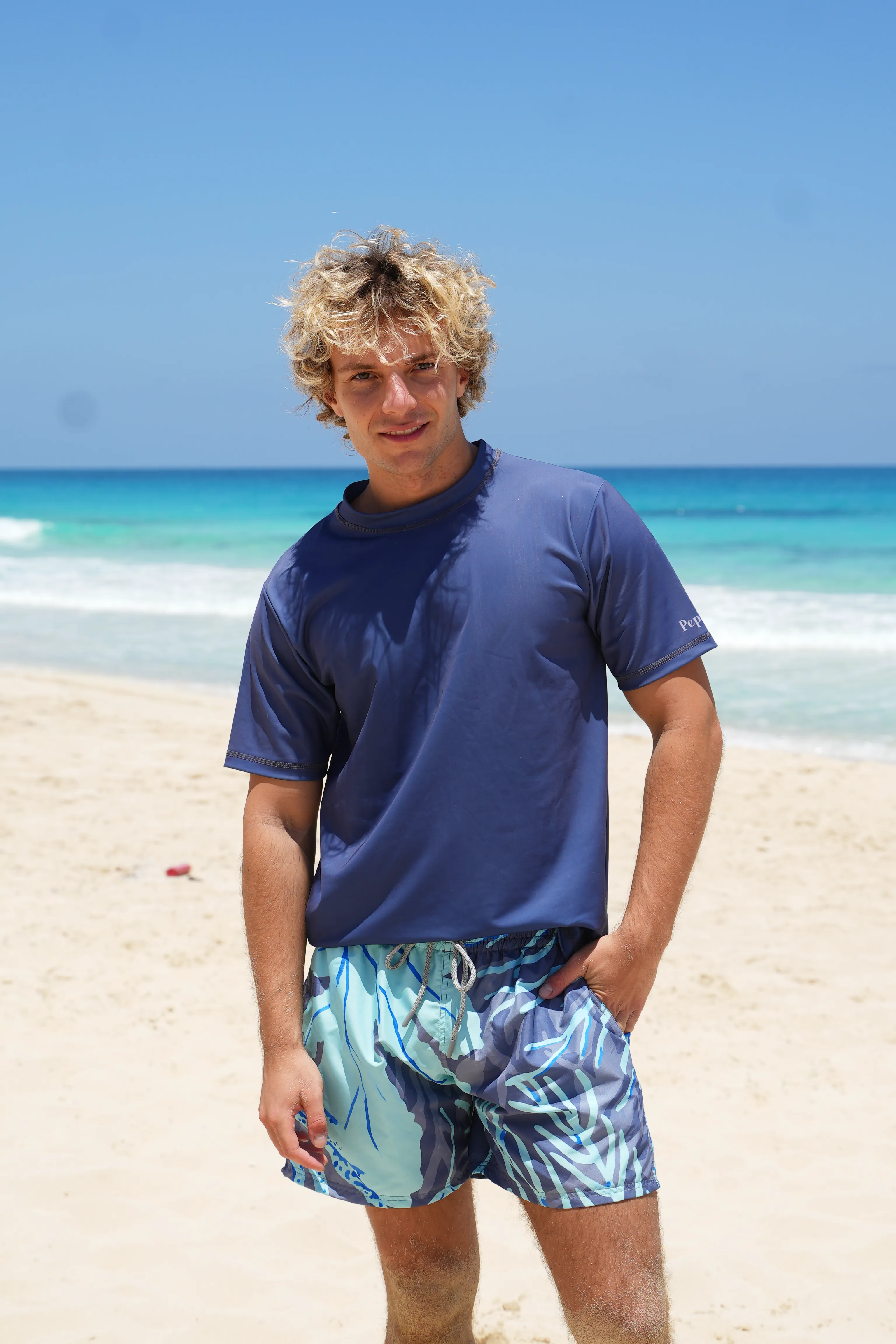 Teal Leaf Men's Trunks