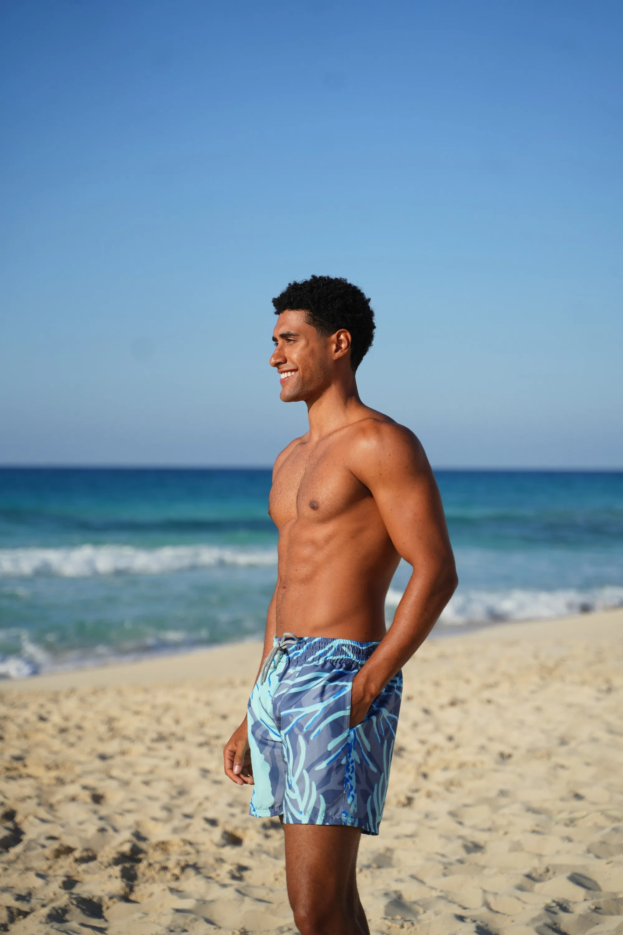 Teal Leaf Men's Trunks