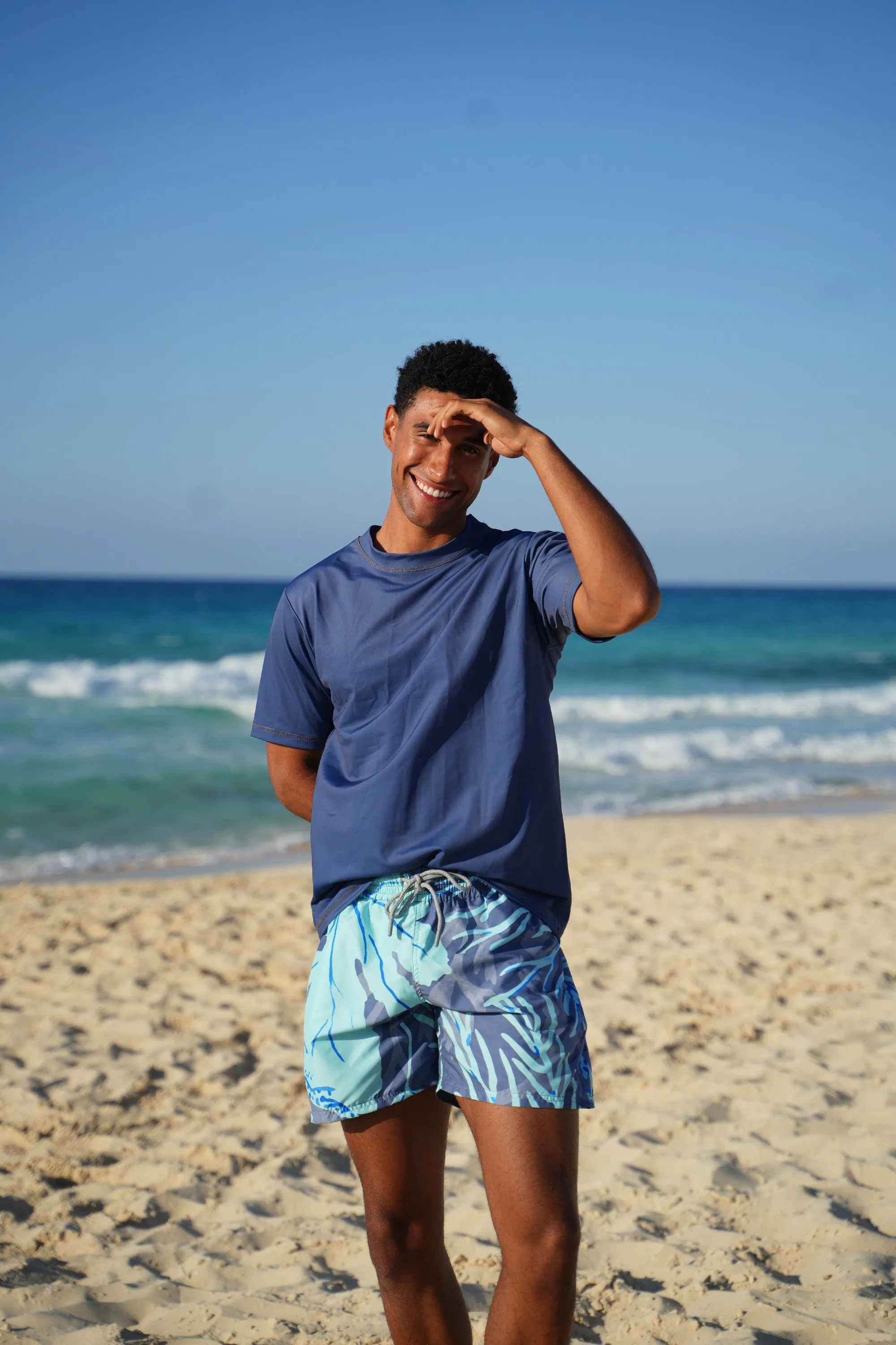 Teal Leaf Men's Trunks