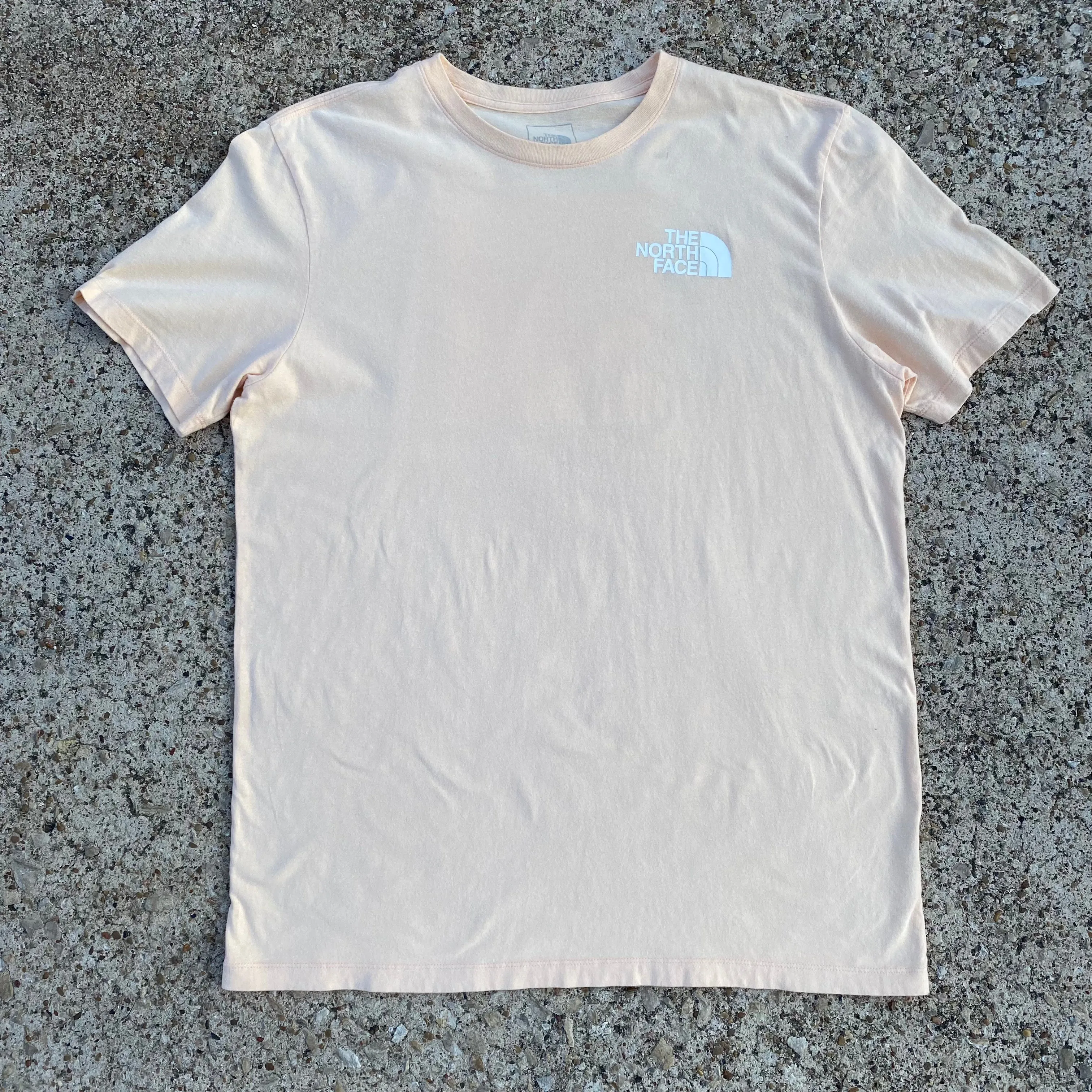 The North Face Never Stop Exploring Box Logo Yellow T-shirt