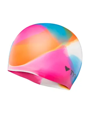 TYR ADULT SILICONE SWIM CAP - KALEIDOSCOPE