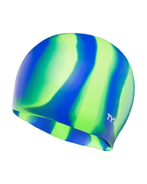 TYR ADULT SILICONE SWIM CAP - MULTI-COLOR