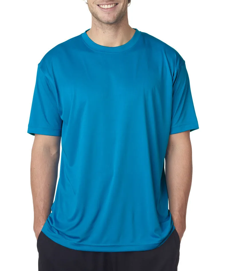 ultraclub(R) men's cool & dry sport performance interlock tee - sapphire (4xl)