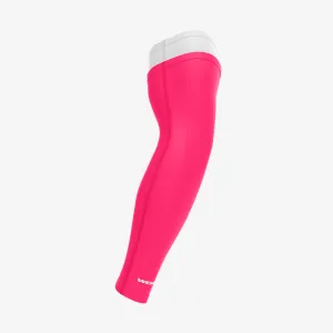 UNPADDED DOUBLE ARM SLEEVE (WHITE/PINK)