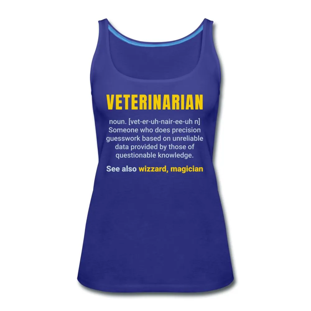Veterinarian Definition Women's Tank Top