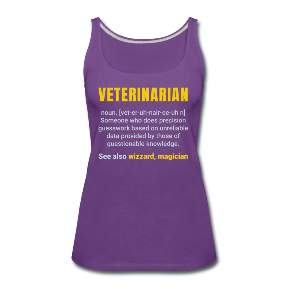 Veterinarian Definition Women's Tank Top