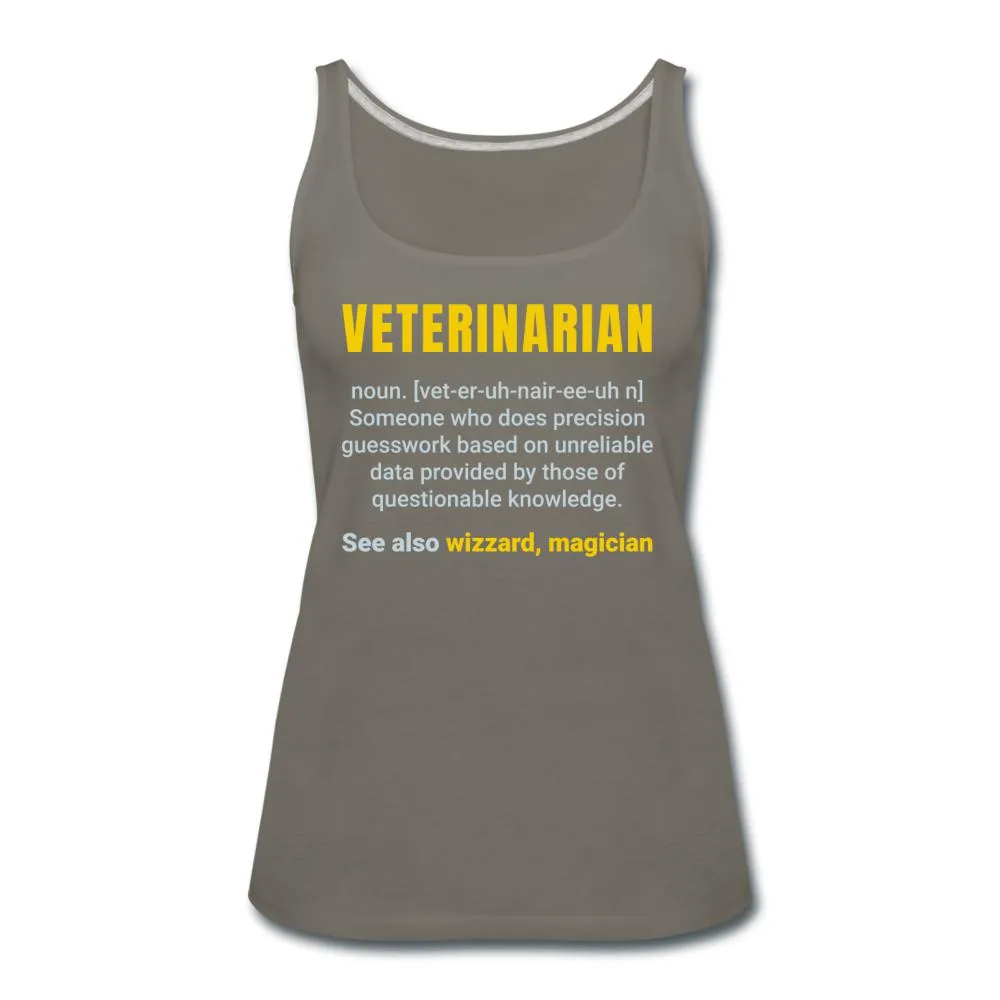 Veterinarian Definition Women's Tank Top
