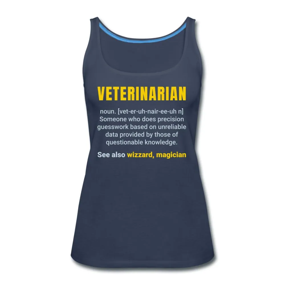 Veterinarian Definition Women's Tank Top
