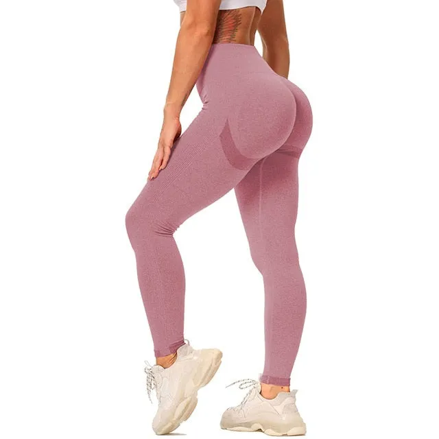 Women Yoga Pants Push Up Workout Leggings for Fitness Sport Legging Gym Activewear High Waist Seamless Tights Running Trousers