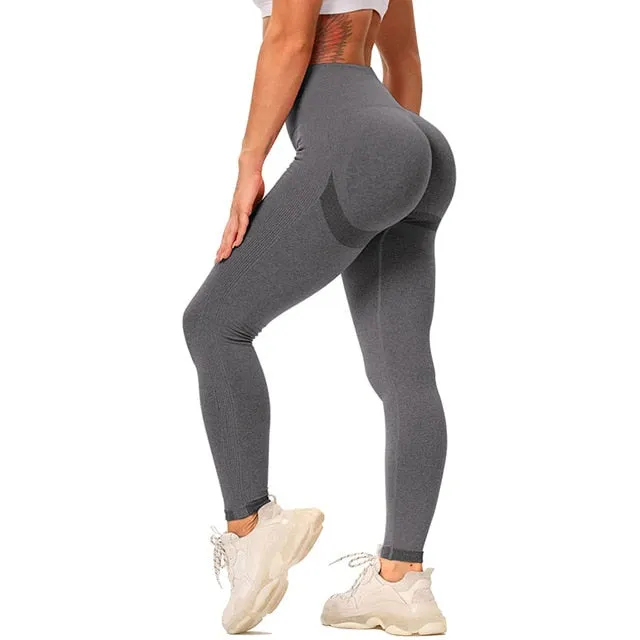 Women Yoga Pants Push Up Workout Leggings for Fitness Sport Legging Gym Activewear High Waist Seamless Tights Running Trousers