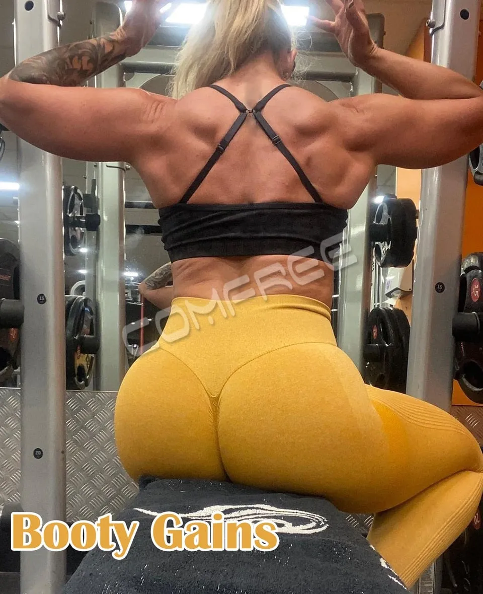 Women Yoga Pants Push Up Workout Leggings for Fitness Sport Legging Gym Activewear High Waist Seamless Tights Running Trousers