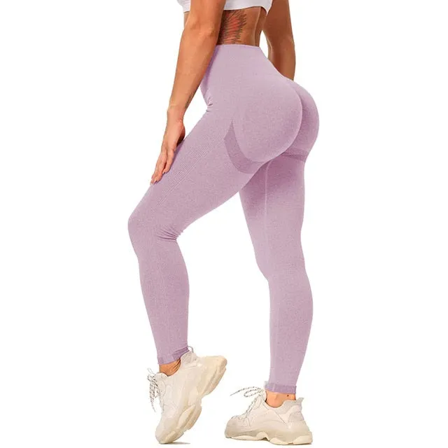 Women Yoga Pants Push Up Workout Leggings for Fitness Sport Legging Gym Activewear High Waist Seamless Tights Running Trousers