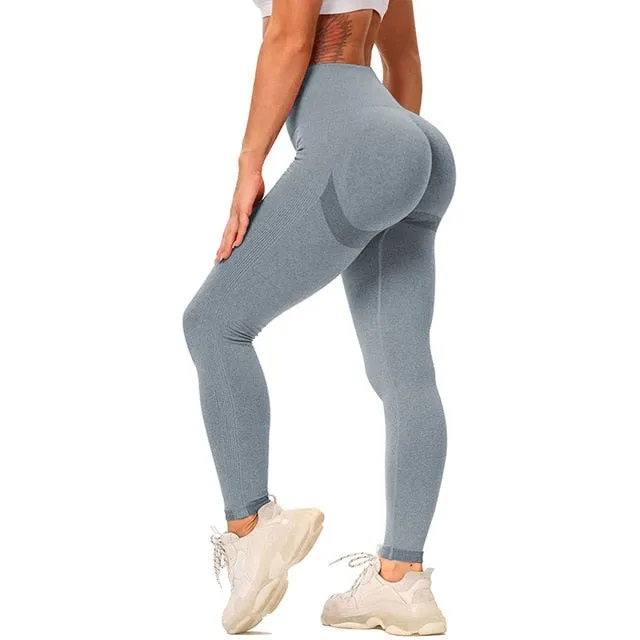 Women Yoga Pants Push Up Workout Leggings for Fitness Sport Legging Gym Activewear High Waist Seamless Tights Running Trousers