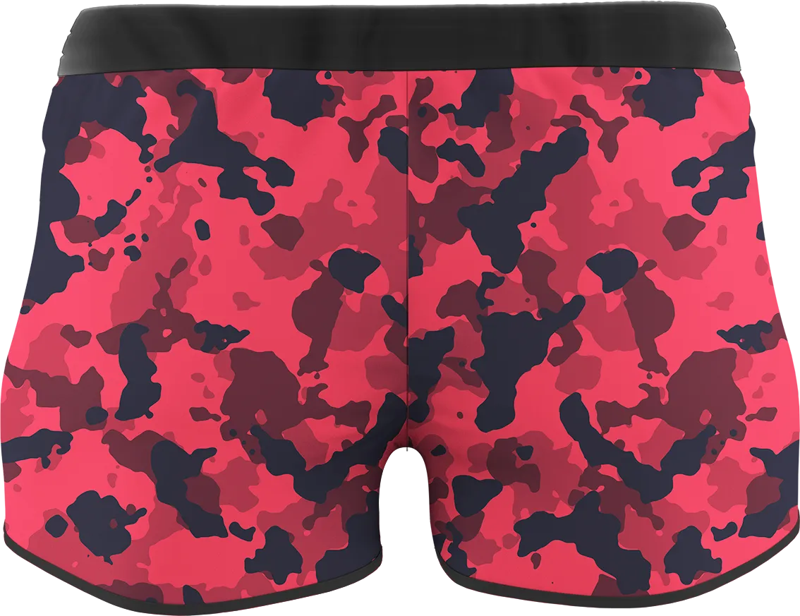 Women's Camo Printed Running Shorts
