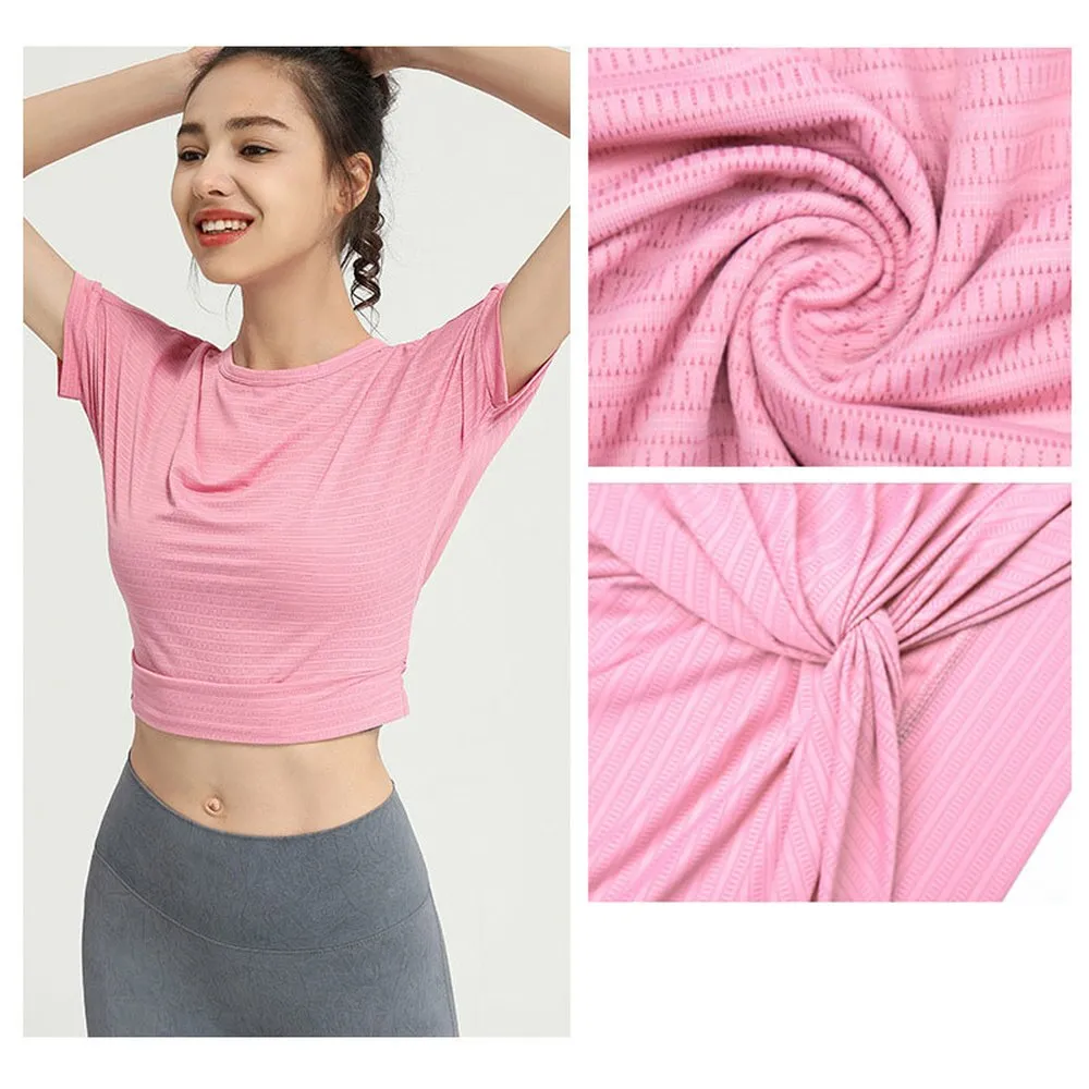 Yoganix Women's Yoga Shirt Backless Sexy Crop Top Gym Fitness Sportswear Running Workout T-shirt Sports Loose Tank Tops Jogger Vest