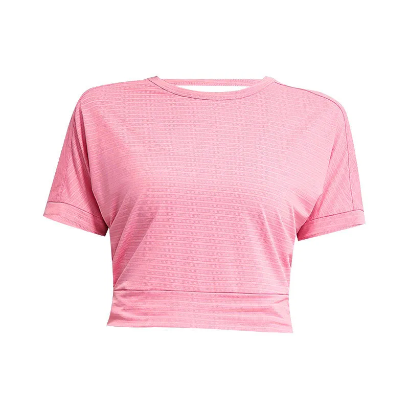 Yoganix Women's Yoga Shirt Backless Sexy Crop Top Gym Fitness Sportswear Running Workout T-shirt Sports Loose Tank Tops Jogger Vest